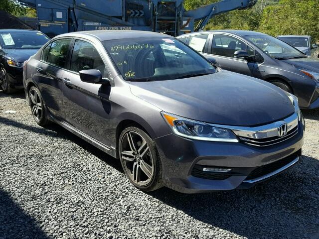 1HGCR2F50HA028177 - 2017 HONDA ACCORD CHARCOAL photo 1