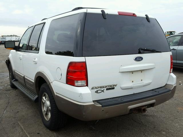 1FMFU18L03LB45508 - 2003 FORD EXPEDITION WHITE photo 3