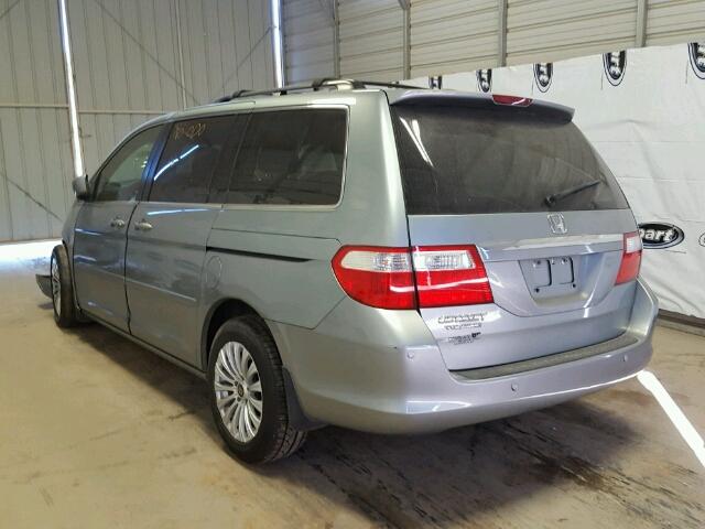 5FNRL38866B110541 - 2006 HONDA ODYSSEY TO BLUE photo 3