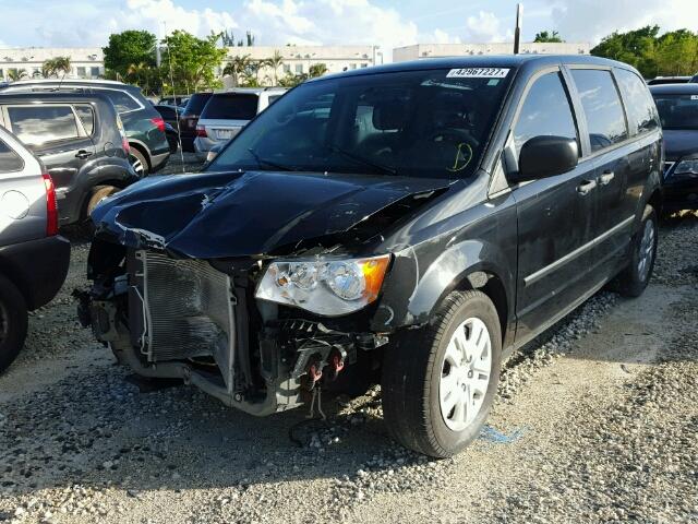 2C4RDGBG5FR641710 - 2015 DODGE GRAND CARA BLACK photo 2