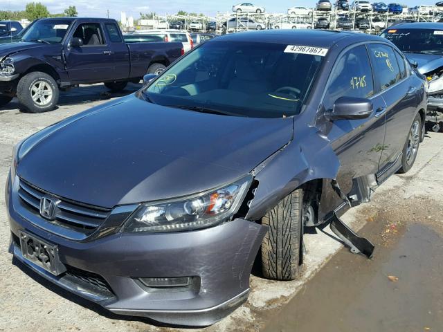 1HGCR2F83DA141786 - 2013 HONDA ACCORD EXL CHARCOAL photo 2