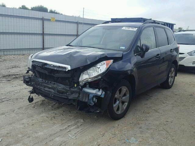 JF2SJAHC0EH437260 - 2014 SUBARU FORESTER 2 GRAY photo 2