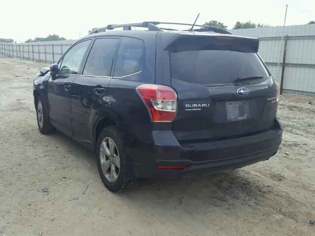JF2SJAHC0EH437260 - 2014 SUBARU FORESTER 2 GRAY photo 3