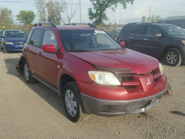 JA4LX31F86U603187 - 2006 MITSUBISHI OUTLANDER RED photo 1