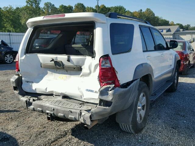 JTEBU14R330005365 - 2003 TOYOTA 4RUNNER WHITE photo 4