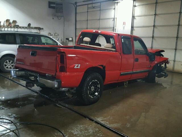 1GCEK19T6XE106095 - 1999 CHEVROLET SILVERADO RED photo 4