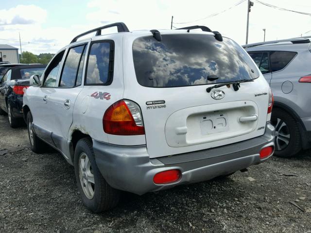 KM8SC83D31U067467 - 2001 HYUNDAI SANTA FE WHITE photo 3