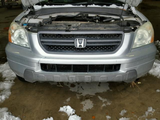 2HKYF18425H518037 - 2005 HONDA PILOT EX SILVER photo 7