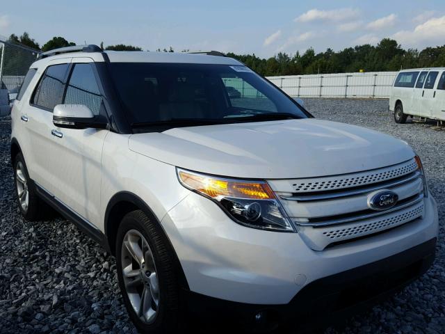 1FM5K7F81FGA68129 - 2015 FORD EXPLORER L WHITE photo 1