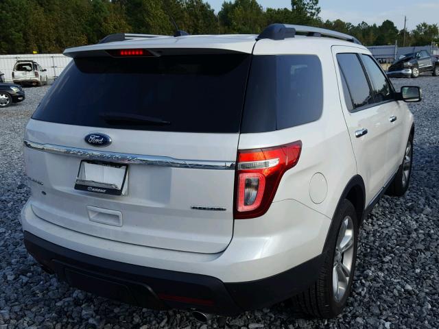 1FM5K7F81FGA68129 - 2015 FORD EXPLORER L WHITE photo 4