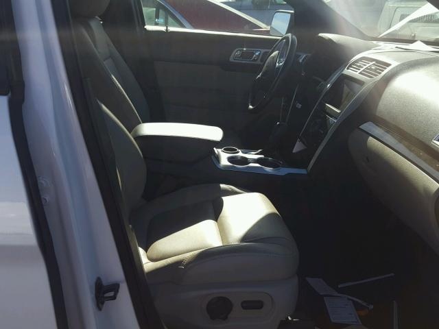 1FM5K7F81FGA68129 - 2015 FORD EXPLORER L WHITE photo 5