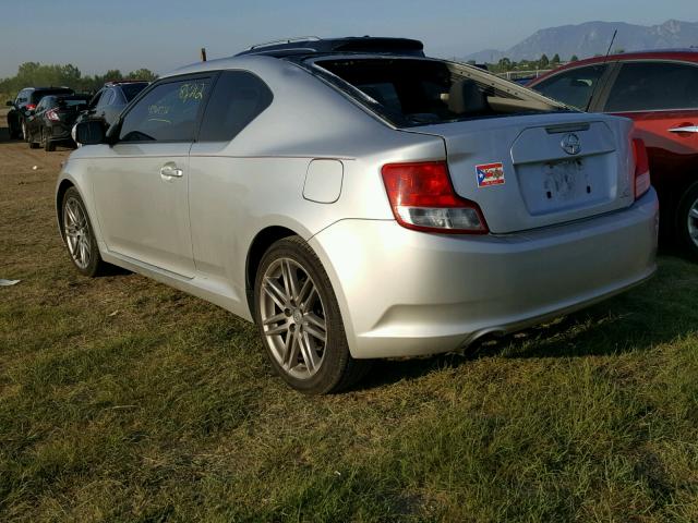 JTKJF5C79C3035298 - 2012 TOYOTA SCION TC 银色 照片 3
