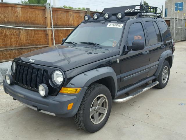 1J4GL38K76W166223 - 2006 JEEP LIBERTY RE BLACK photo 2