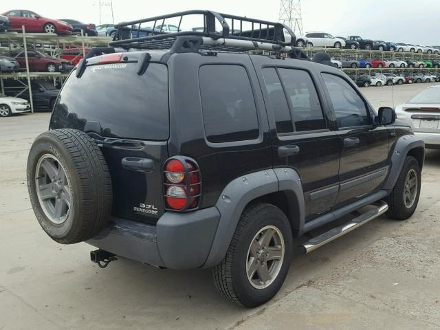 1J4GL38K76W166223 - 2006 JEEP LIBERTY RE BLACK photo 4