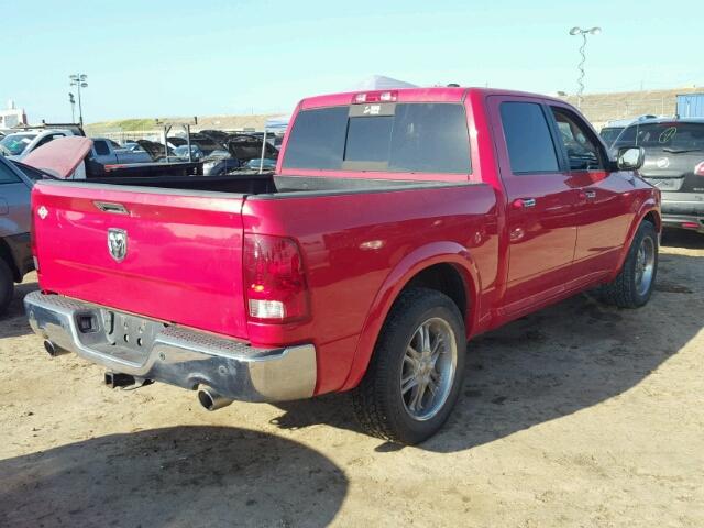 1D7RB1CT1BS684213 - 2011 DODGE RAM 1500 RED photo 4