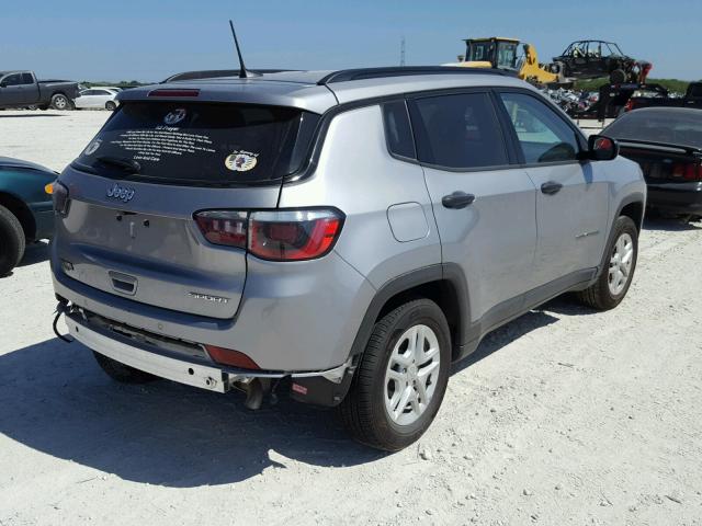 3C4NJCAB3JT133442 - 2018 JEEP COMPASS SP 银色 照片 4