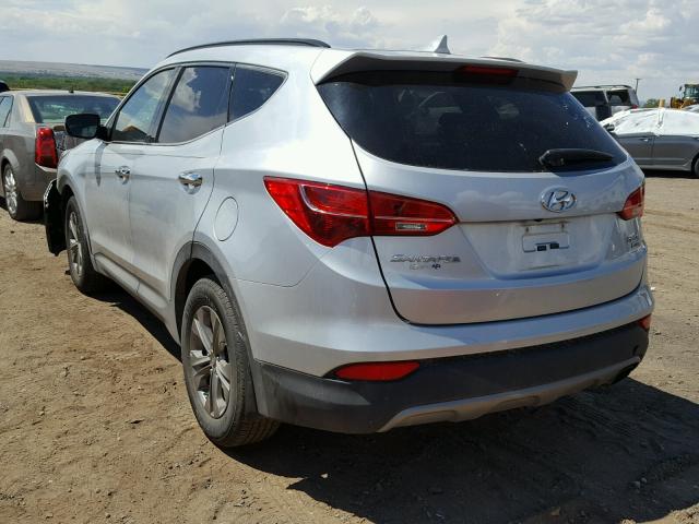 5XYZUDLB9FG297921 - 2015 HYUNDAI SANTA FE S SILVER photo 3