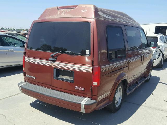 1GDDM19W0WB504897 - 1998 GMC SAFARI XT BURGUNDY photo 4