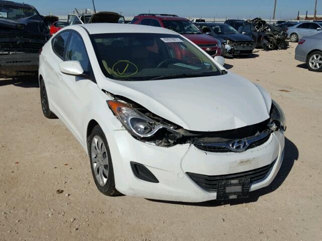 5NPDH4AEXDH178857 - 2013 HYUNDAI ELANTRA GL WHITE photo 9