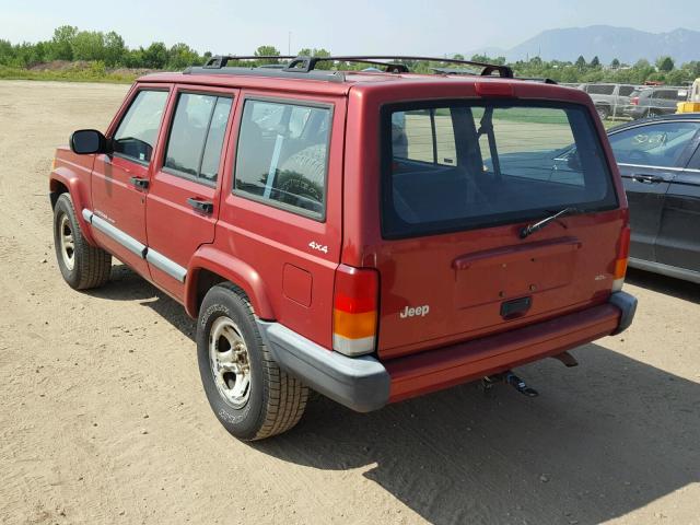 1J4FF68S1XL594859 - 1999 JEEP CHEROKEE RED photo 3