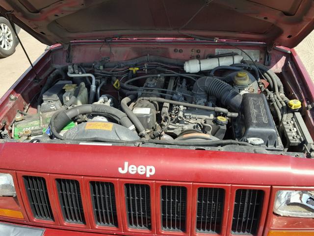 1J4FF68S1XL594859 - 1999 JEEP CHEROKEE RED photo 7