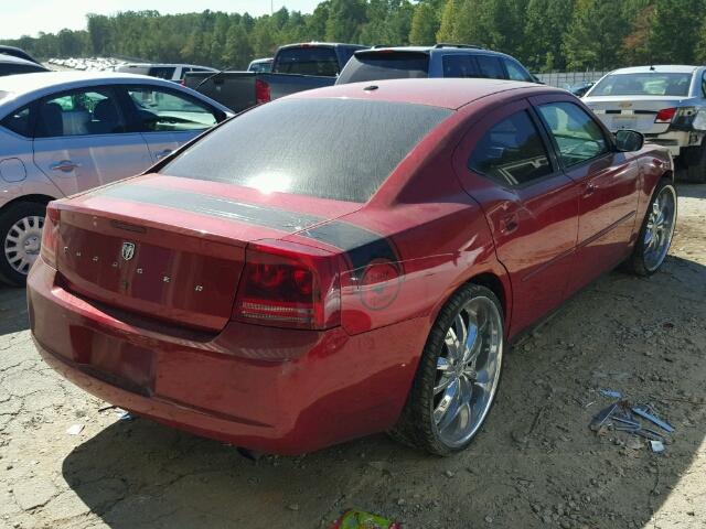 2B3KA43G97H879639 - 2007 DODGE CHARGER RED photo 4