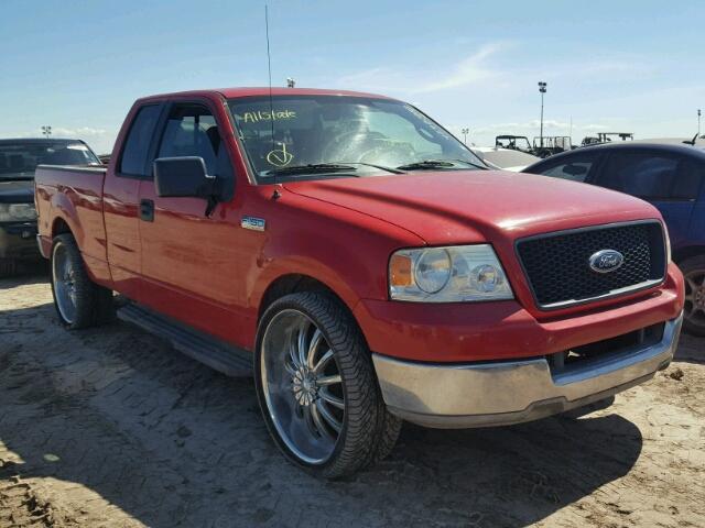 1FTPX12504KD93517 - 2004 FORD F150 RED photo 1