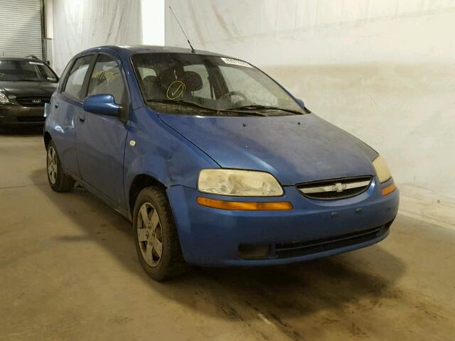 KL1TD66646B648283 - 2006 CHEVROLET AVEO BASE Կապույտ լուսանկար 1