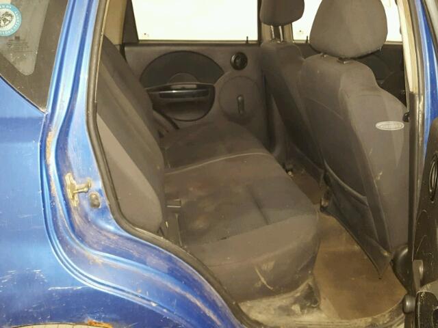 KL1TD66646B648283 - 2006 CHEVROLET AVEO BASE Կապույտ լուսանկար 6