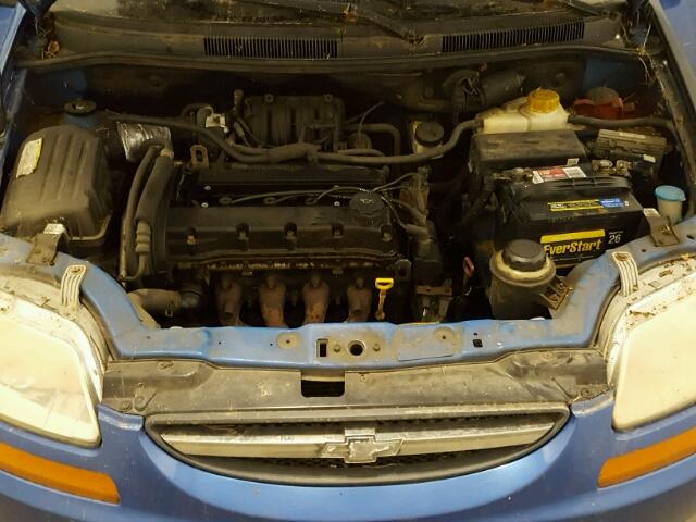 KL1TD66646B648283 - 2006 CHEVROLET AVEO BASE Կապույտ լուսանկար 7