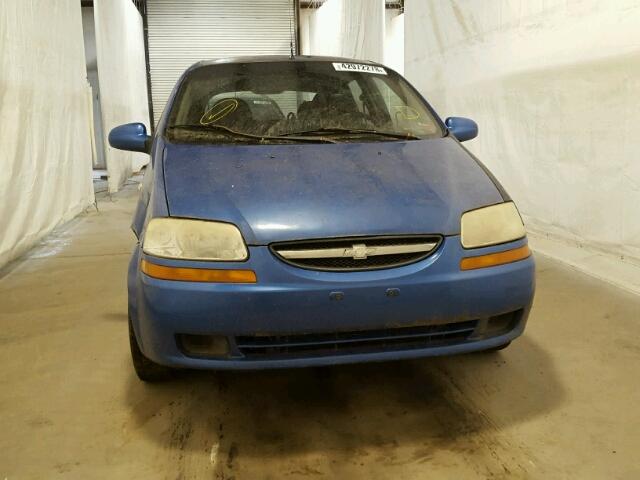 KL1TD66646B648283 - 2006 CHEVROLET AVEO BASE Կապույտ լուսանկար 9
