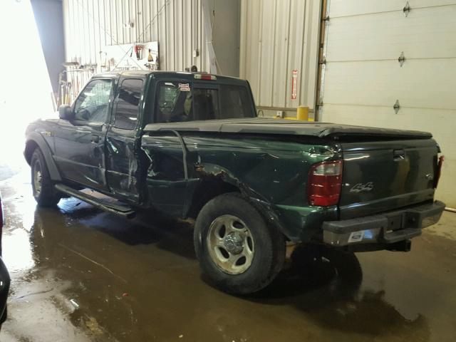 1FTZR45E12TA67460 - 2002 FORD RANGER GREEN photo 3