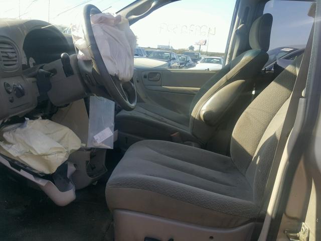 2D4GP44L25R187876 - 2005 DODGE GRAND CARA 金色 照片 5