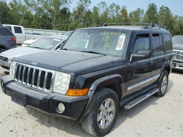 1J8HH58277C570674 - 2007 JEEP COMMANDER BLACK photo 2