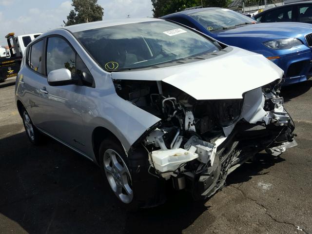 1N4AZ0CPXDC404937 - 2013 NISSAN LEAF S SILVER photo 1