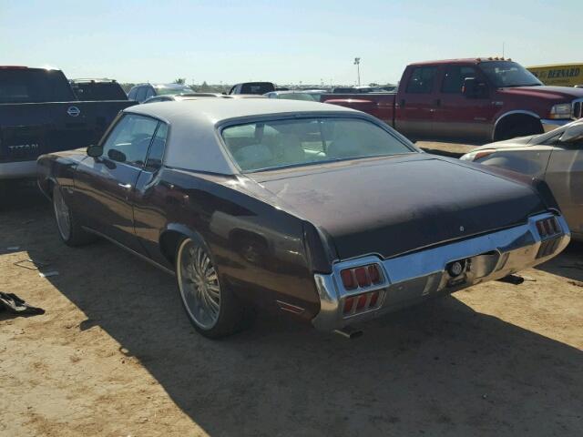 3J57K2R122822 - 1972 OLDSMOBILE CUTLASS BROWN photo 3