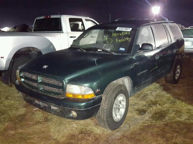 1B4HR28Y9YF138821 - 2000 DODGE DURANGO GREEN photo 2