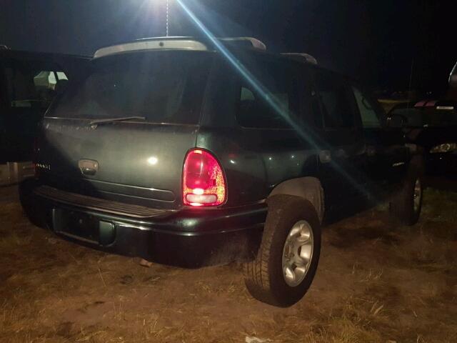 1B4HR28Y9YF138821 - 2000 DODGE DURANGO GREEN photo 4