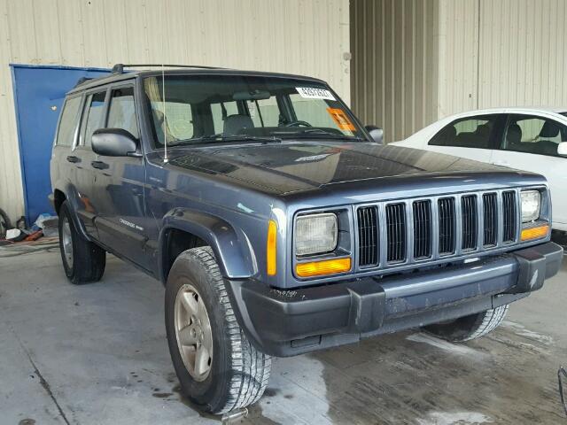 1J4FF48S41L568610 - 2001 JEEP CHEROKEE S BLUE photo 1