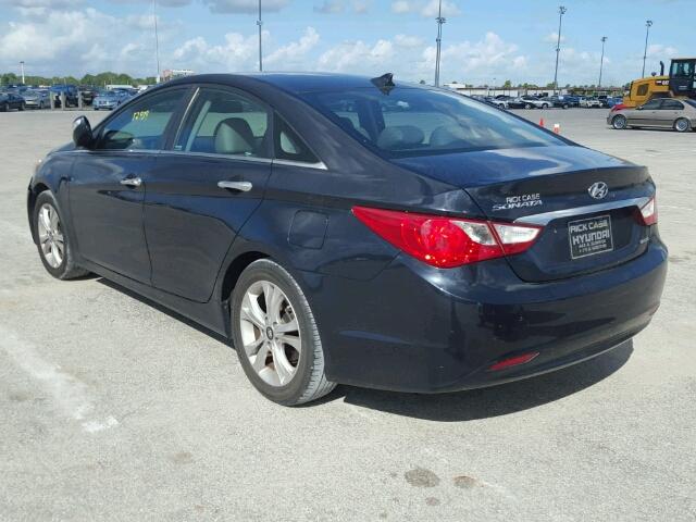 5NPEC4AC6DH716312 - 2013 HYUNDAI SONATA SE 黑色 照片 3
