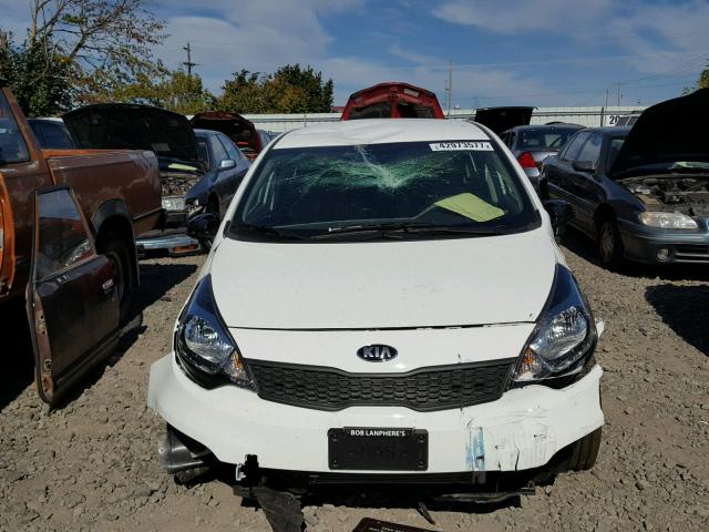 KNADM4A30H6036430 - 2017 KIA RIO LX WHITE photo 9