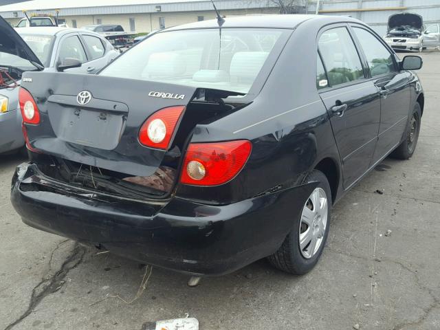 1NXBR30E67Z869454 - 2007 TOYOTA COROLLA BLACK photo 4