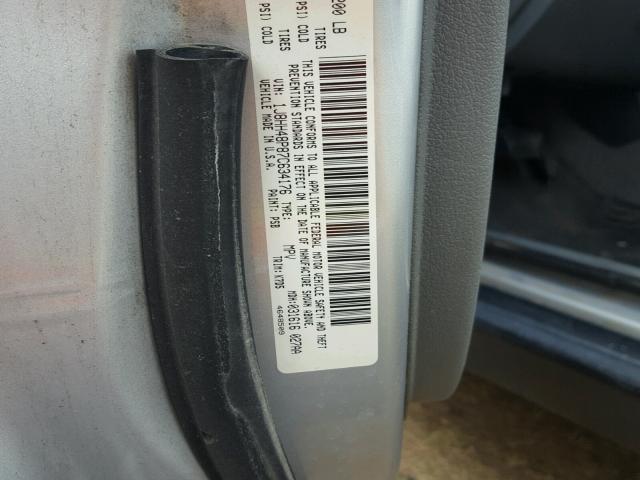 1J8HH48P87C634176 - 2007 JEEP COMMANDER 银色 照片 10