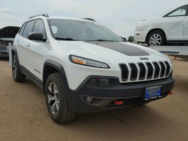 1C4PJMBBXEW145133 - 2014 JEEP CHEROKEE T WHITE photo 1