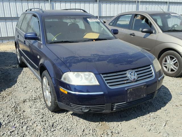 WVWWH63B11E264917 - 2001 VOLKSWAGEN PASSAT GLX BLUE photo 1