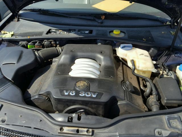 WVWWH63B11E264917 - 2001 VOLKSWAGEN PASSAT GLX BLUE photo 7