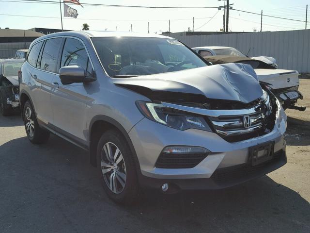 5FNYF6H79HB033663 - 2017 HONDA PILOT EXLN SILVER photo 1