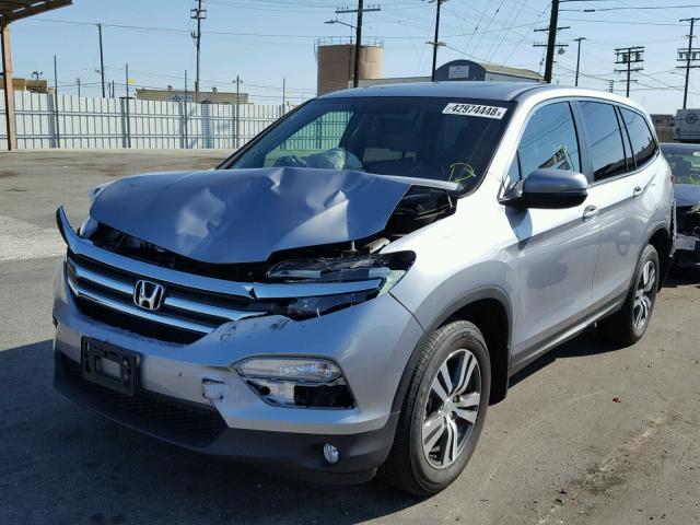 5FNYF6H79HB033663 - 2017 HONDA PILOT EXLN SILVER photo 2