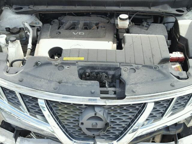 JN8AZ1MUXCW106393 - 2012 NISSAN MURANO S WHITE photo 7