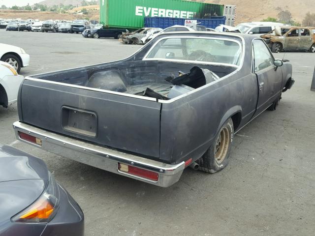 1GCCW80H8DR223730 - 1983 CHEVROLET EL CAMINO CHARCOAL photo 4